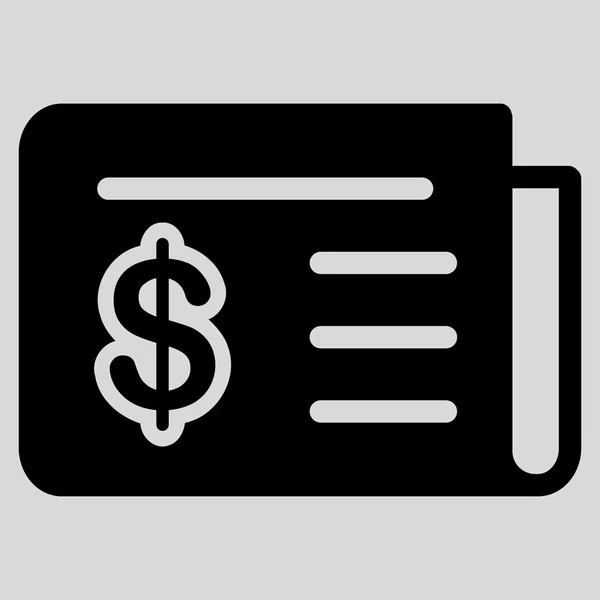 Finansnyheter ikonen från Commerce Set — Stock vektor