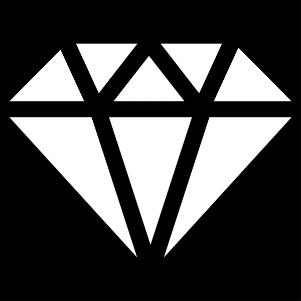 Diamant-Ikone aus dem Handel gesetzt — Stockvektor