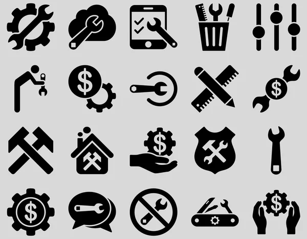 Settings and Tools Icons — Stock Vector