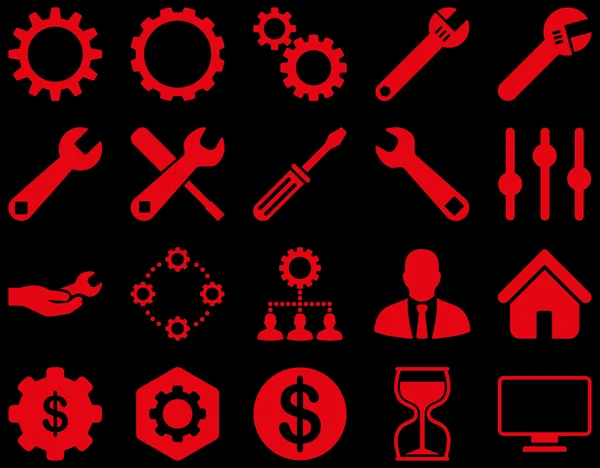 Configurações e ícones de ferramentas —  Vetores de Stock