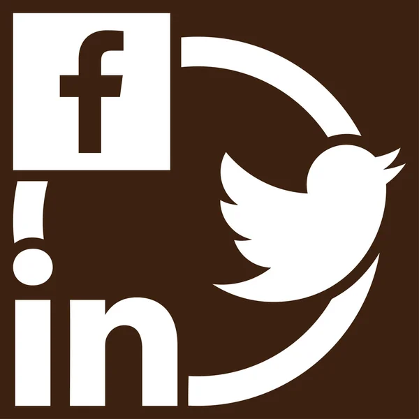 Sociale netwerken-pictogram — Stockvector