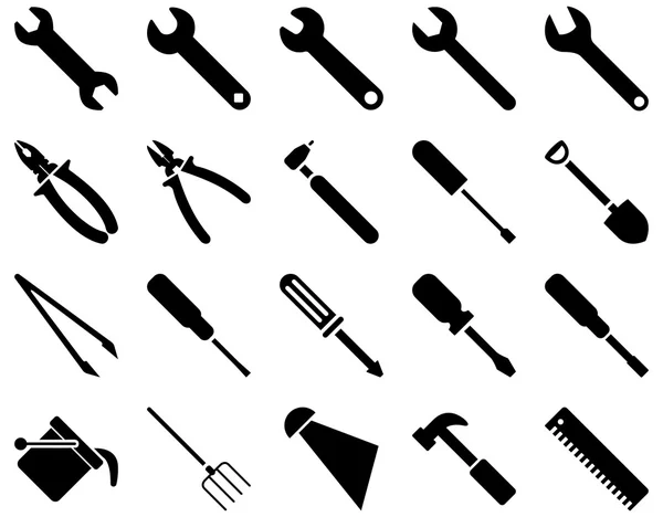 Sprzęt i narzędzia ikony — Wektor stockowy