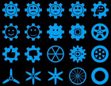 Araçlar ve gülümseme Gears simgeler