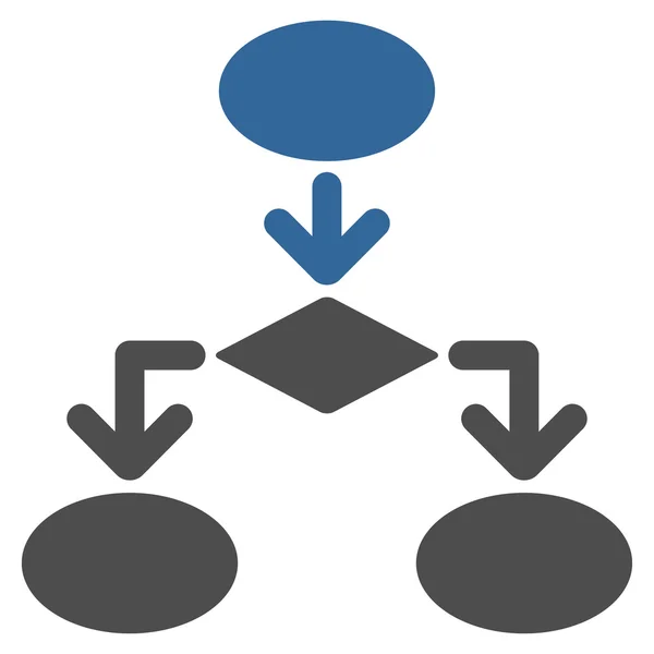 Flussdiagramm-Symbol aus dem Handel gesetzt — Stockfoto