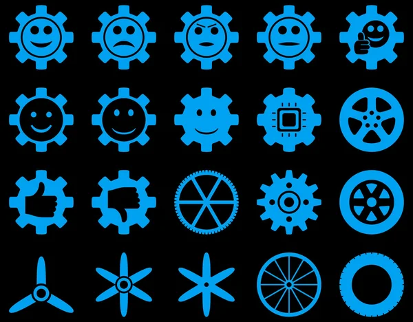 Tools and Smile Gears Icons — Stock Photo, Image