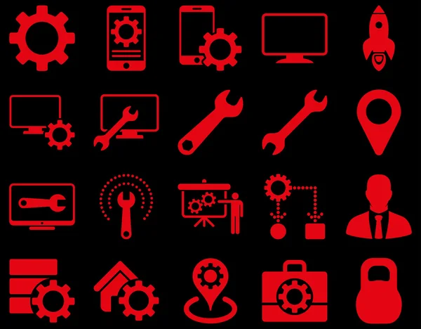 Settings and Tools Icons — Stock Vector