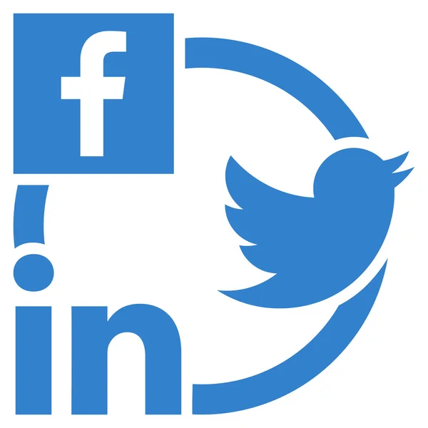 Symbol für soziale Netzwerke — Stockvektor