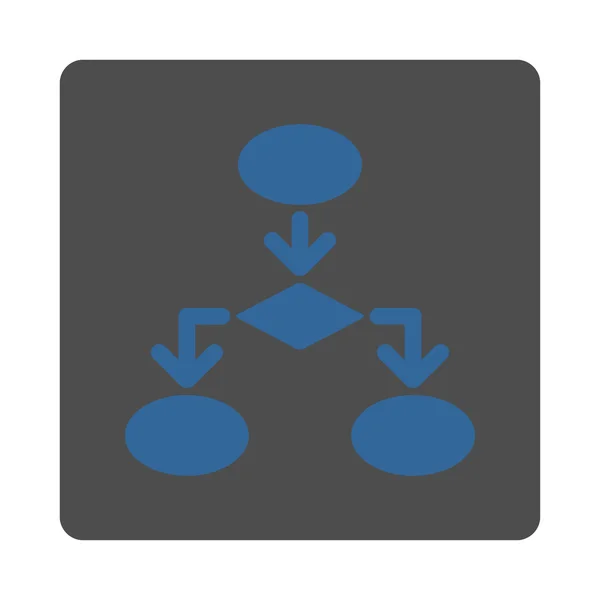 Stroomdiagram pictogram — Stockfoto