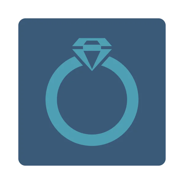 Ikona pierścienia diamentowego — Zdjęcie stockowe
