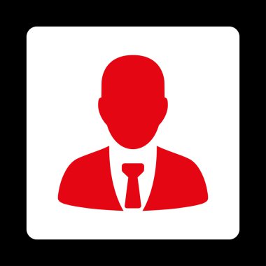 İşadamı simge ticaret düğmeleri Overcolor set