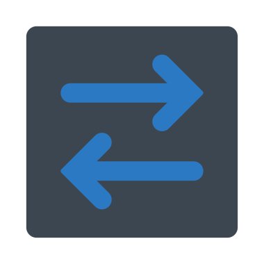 Fiske vurmak yatay düz düz mavi renkler yuvarlak düğmesi