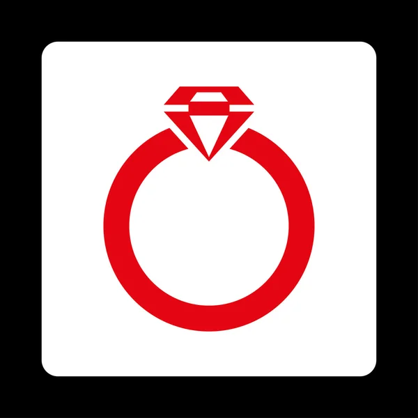 Icono de anillo de diamantes de botones de comercio OverColor Set — Archivo Imágenes Vectoriales