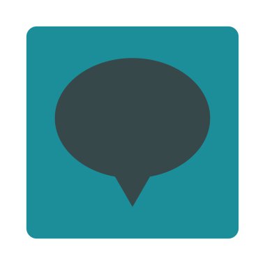 Afiş düz yumuşak mavi renkler düğmesini yuvarlak