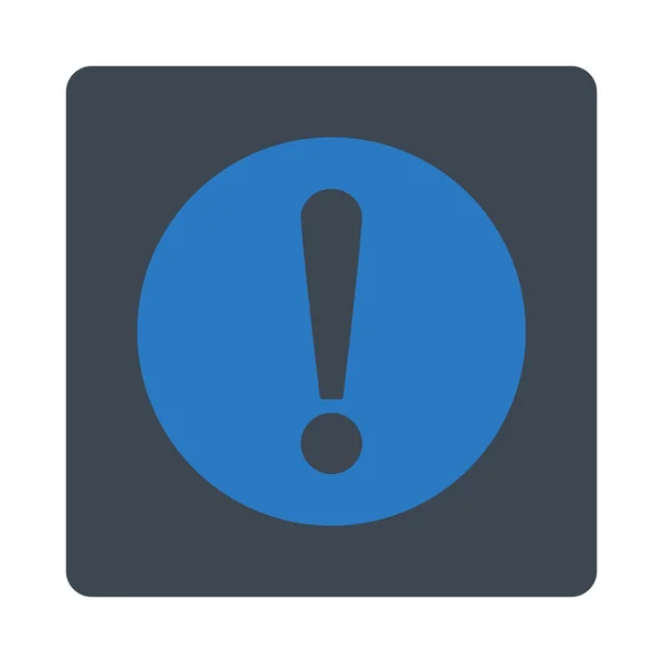Problema plano liso azul colores redondeados botón — Vector de stock