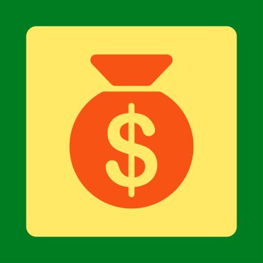 Para çantası simge ticaret düğmeleri Overcolor set