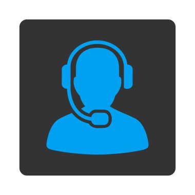 Call Center Operator Icon from Commerce Buttons OverColor Set