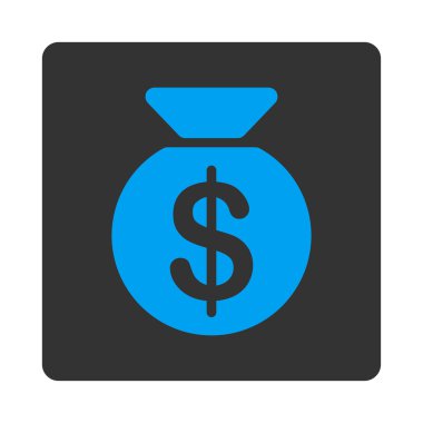 Para çantası simge ticaret düğmeleri Overcolor set