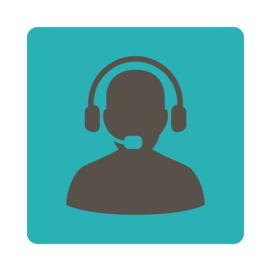 Resepsiyonist simge ticaret düğmeleri Overcolor set