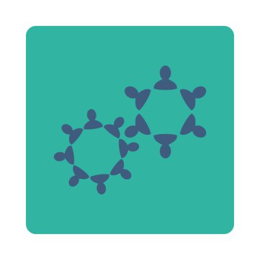 İşbirliği simge ticaret düğmeleri Overcolor set