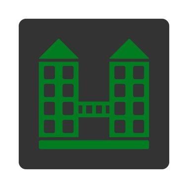 Şirket simge ticaret düğmeleri Overcolor set