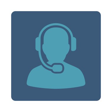Call Center Operator Icon from Commerce Buttons OverColor Set