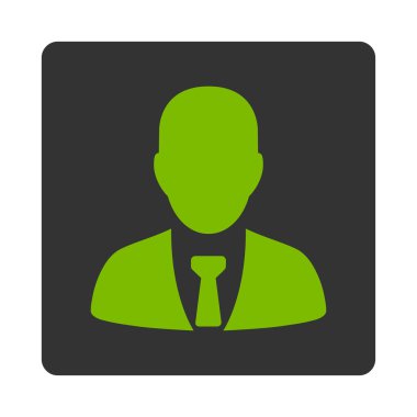 İşadamı simge ticaret düğmeleri Overcolor set