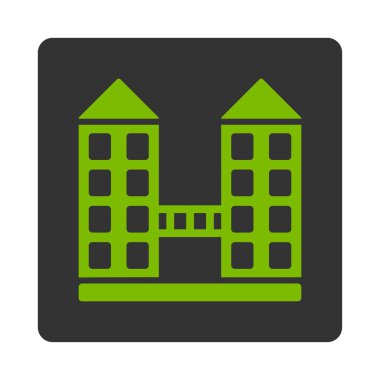 Şirket simge ticaret düğmeleri Overcolor set