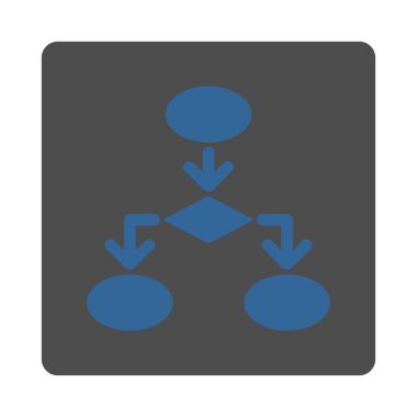 Akış çizelgesi simge ticaret düğmeleri Overcolor set