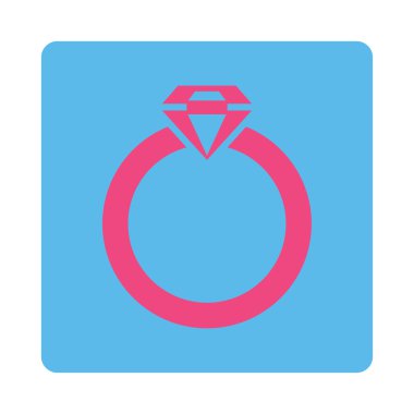 Elmas yüzük simge ticaret düğmeleri Overcolor set