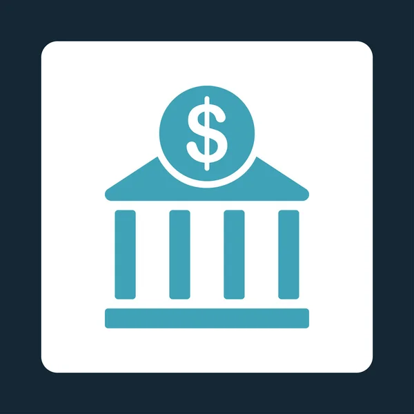 Ícone de banco de botões de comércio OverColor Set — Vetor de Stock