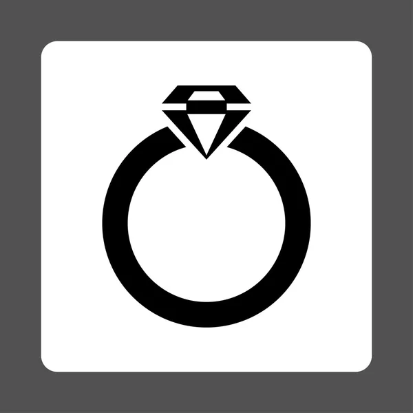 Icono de anillo de diamantes de botones de comercio OverColor Set — Archivo Imágenes Vectoriales