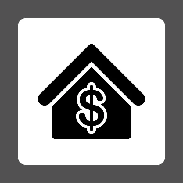 Icona ipoteca da bottoni di commercio OverColor Set — Vettoriale Stock