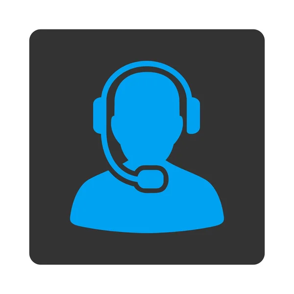 Call Center Operator Icon from Commerce Buttons OverColor Set — Stok Vektör