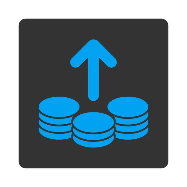 Icona Payout da bottoni di commercio OverColor Set — Vettoriale Stock