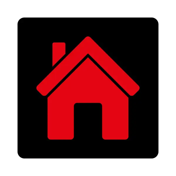 Ícone da casa de botões de comércio OverColor Set — Vetor de Stock