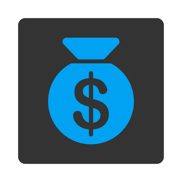 Geld tas pictogram van Commerce knoppen Overcolor Set — Stockvector