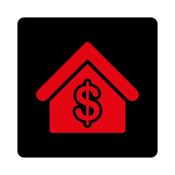 Icono de hipoteca de los botones de comercio OverColor Set — Vector de stock