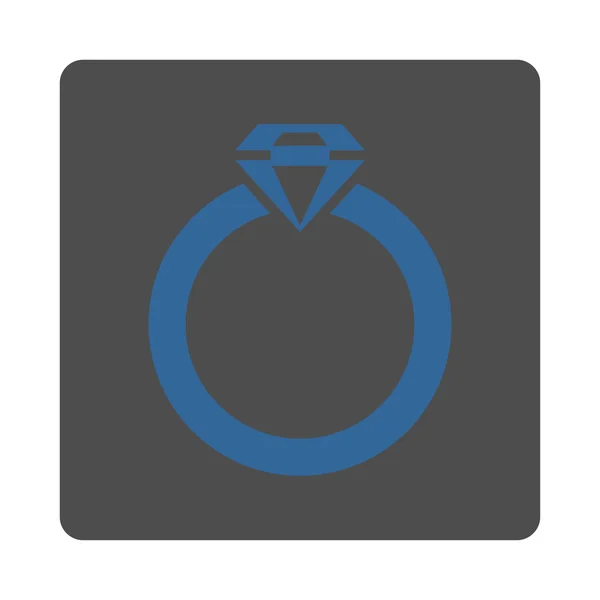 Ícone de anel de diamante de botões de comércio OverColor Set — Vetor de Stock