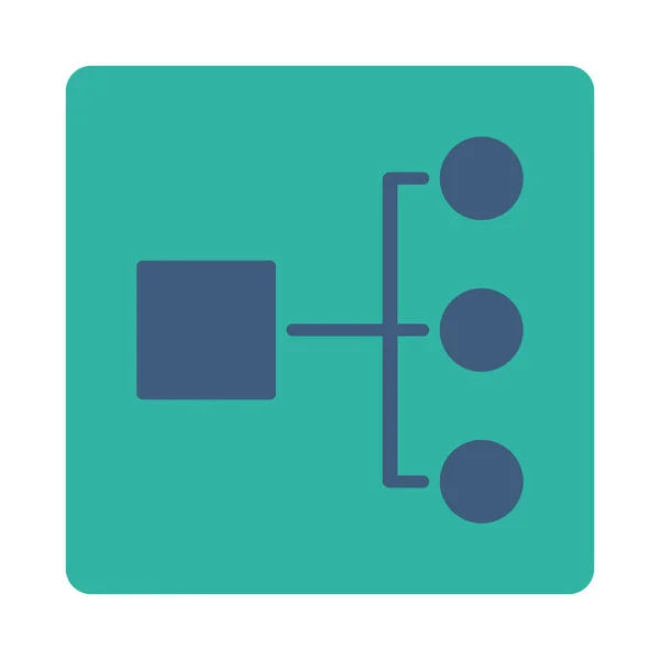 Diagramm-Symbol aus dem Handel Schaltflächen überfarbig gesetzt — Stockvektor