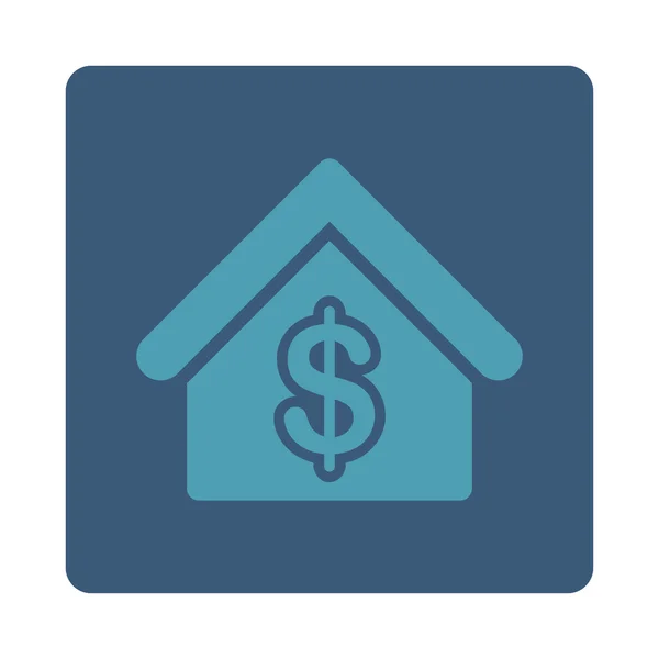 Icono de hipoteca de los botones de comercio OverColor Set — Archivo Imágenes Vectoriales