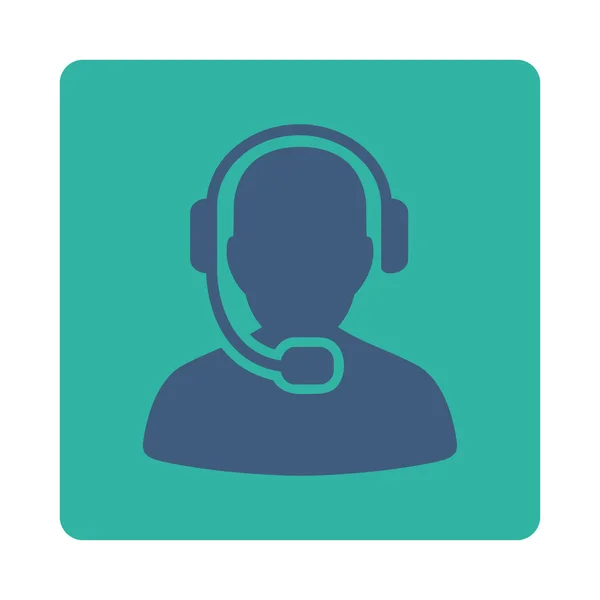 Call Center Operator Icon from Commerce Buttons OverColor Set — Stockový vektor