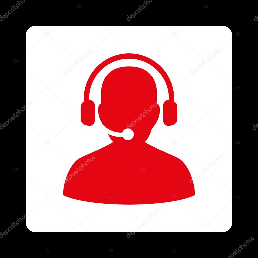 Telemarketing Icon from Commerce Buttons OverColor Set