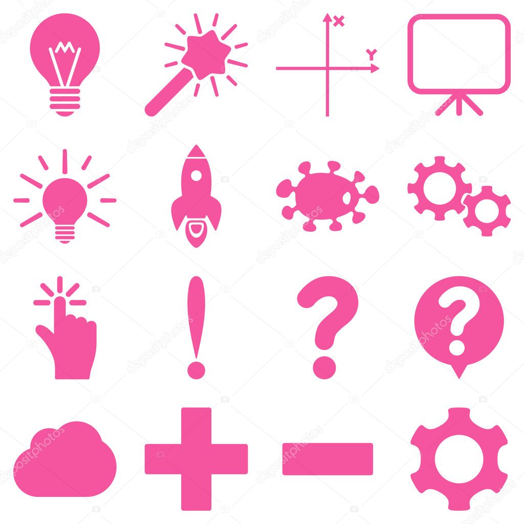 Basic science and knowledge icons