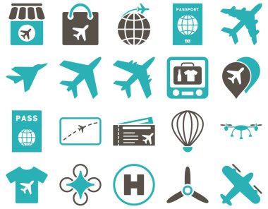 Airport Icon Set clipart