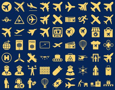 Havacılık Icon Set