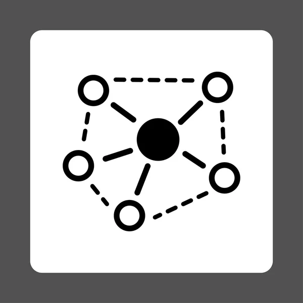 Molecuul Links pictogram — Stockfoto