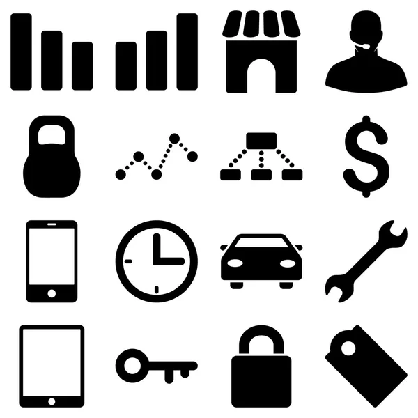 Basic business icons — Stock Vector