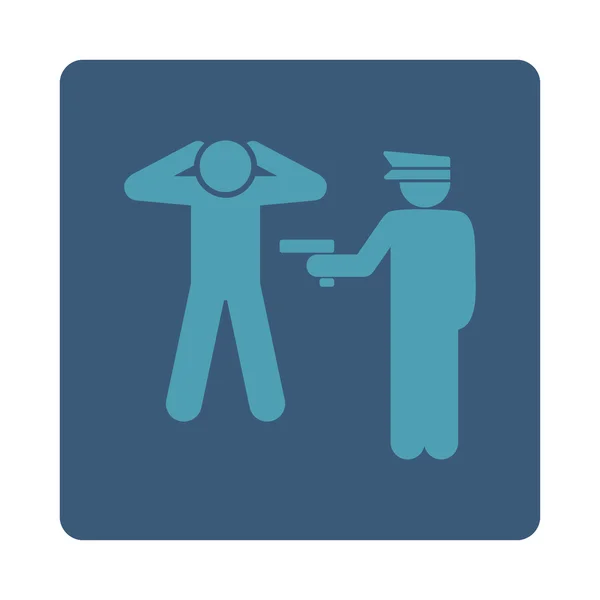 Arrestatie pictogram — Stockfoto