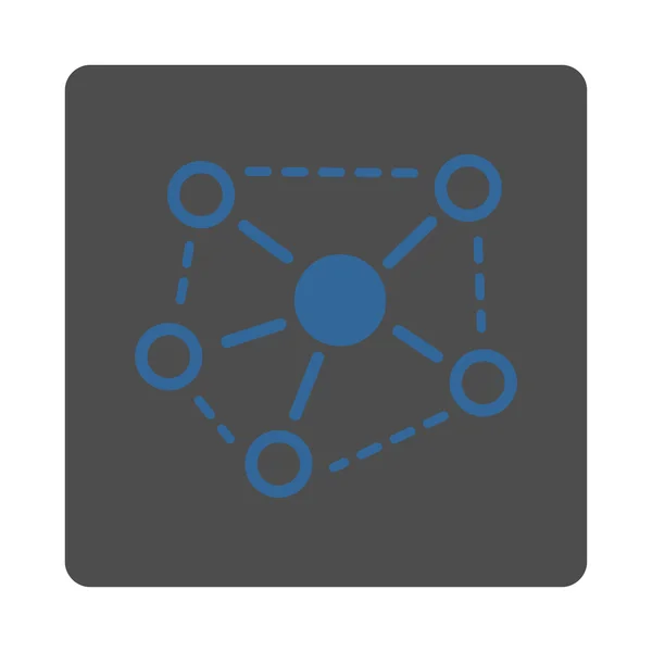 Molecuul Links pictogram — Stockvector