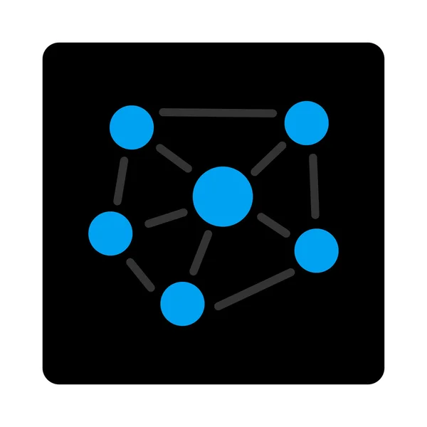 Ícone gráfico social — Vetor de Stock